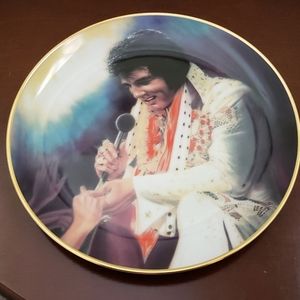 Elvis Presley Remembered Loving You Ceramic Decorative Plate Collectible